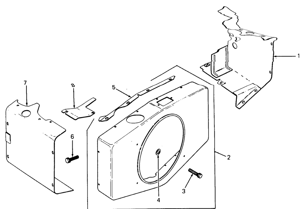Baffles And Shroud Diagram and Parts List for 1811 1812-756300-799999-146782100-146784100-147660100-147670100-147720100-148660100-148670100-149660100-149670100 Cub Cadet Lawn Tractor